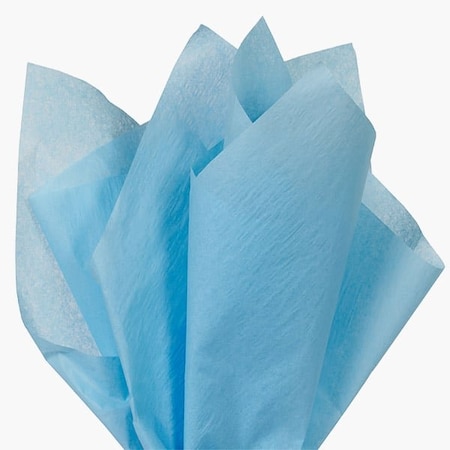 Nashville Wraps Cerulean Blue Color Tissue Paper, 20x30, 24 Soft Fold Sheets, 24PK CTQCU
