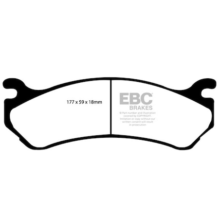 Ebc Front Brake Pads for 2002 Cadillac Escalade 5.3L Extra Duty ED91304