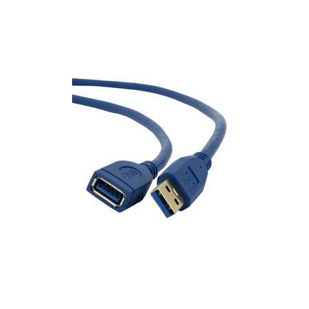 Cable Wholesale USB 3.0 Extension Cable, Blue, Type A Male / Type A Female, 6 foot 10U3-02106E