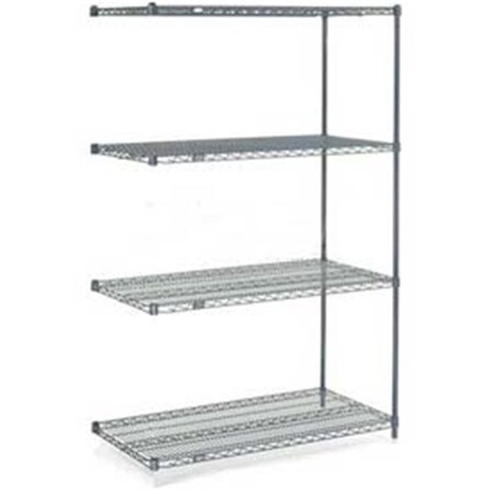 Nexel Add-On Wire Shelving, 72 x 24 x 86 in. 188455E