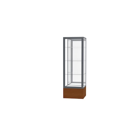 Ghent Floor Display Case 24x72x24, Mirror, Satin 4024MB-SN-MK