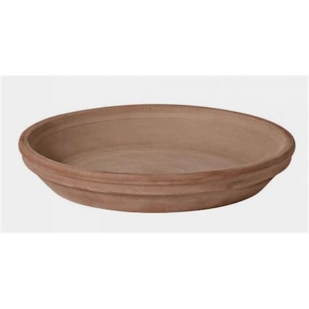 Cuadrado 8.3 in. Moka Chocolate Clay Terracotta Standard Saucer, 24PK CU3004117