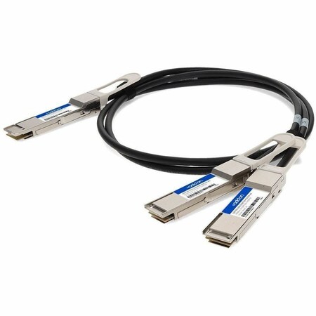 Add-On MSA COMP DAC 2M 200G-CU PASSIVE TWINAX QSFPDD-200G-2QSFP28-PDAC2M-AO