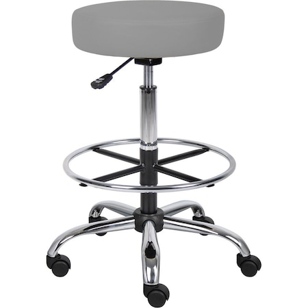 Boss Caressoft Medical/Drafting Stool B16240-GY