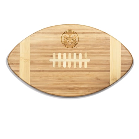 Picnic Time Family Of Brands NCAA Colorado State Rams Touchdown! Football Cheese Board - Novelty Charcuterie Board 896-00-505-133-0