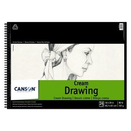 Canson Artist Series Drawing Pad, Top Wire Binding, 24 Sheet, 18x24 inch C100510976