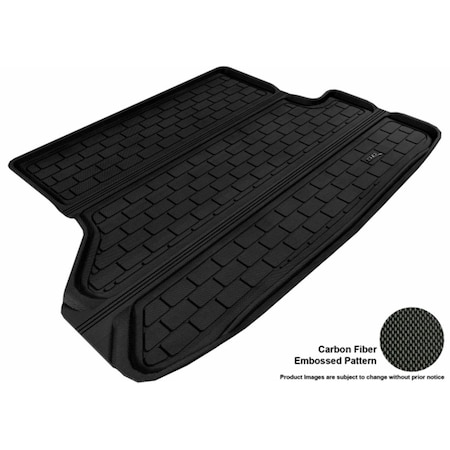 Powerplay Cargo Custom Fit All-Weather Kagu Black Floor Mat for 2008-2013 Toyota Highlander Models PO578865