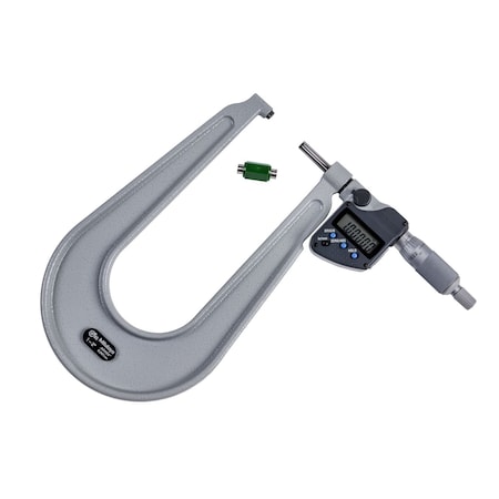 Mitutoyo Digimatic Sheet Metal Micrometer, I/M 1-2 In, .00005 In, O, RS 389-352-32