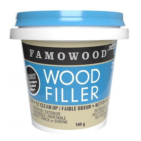 Famowood Wood Filler, White, 144 g 42042144
