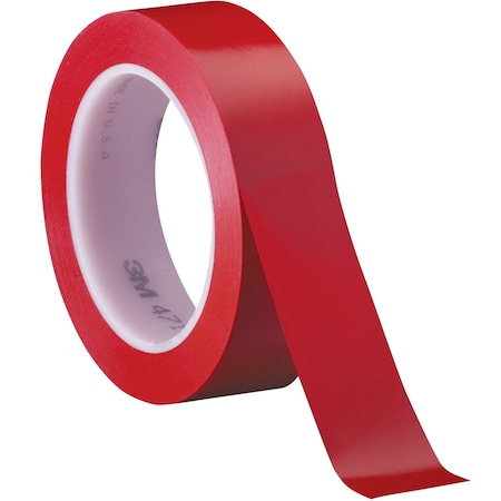 3M 1in x 36 yds. Red Vinyl Tape 471, 36PK T965471R