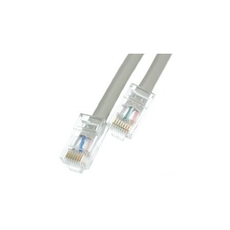 Cable Wholesale Cat6 Gray Copper Ethernet Patch Cable, Bootless, POE Compliant, 2 foot 10X8-12102
