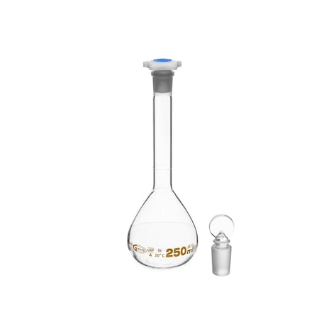 United Scientific Volumetric Flask, Class A, Individually Certified, Wide Mouth, 250 mL FGWM250