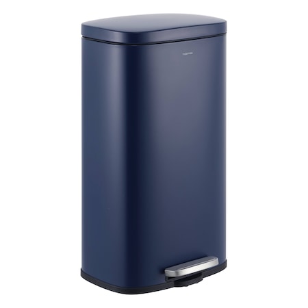 Happimess Curtis 8-Gallon Step-Open Trash Can, Denim Blue HPM1011E
