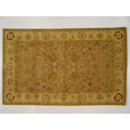 Lifestyles LS-RM21 5 x 8 ft. Kavera 100 Percent Long Fiber Wool Hand Made Rug- Tan Hue LS-RM215X8