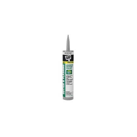 Dap Butyl-Flex Gutter and Flashing Sealant, Gray, Paste, 10.1 fl-oz Cartridge 18188