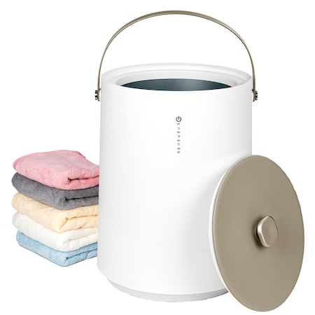 Edendirect Electric Towel Warmer Bucket in White, 20L Capacity, with Timer, Towel Warmer for Bathroom ZR-S-MJT-YELLOW