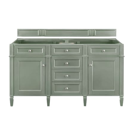 James Martin Vanities Vanity, without top, Smokey Celadon, 59.8 in W x 22.9 in D, 650-V60D-M-SC