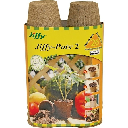 Jiffy Peat Pots Brn 2 in. 2 26PK JP226