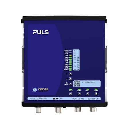Puls 3-phase IP54, IP65 and IP67 power supply, 24 V, 25 A FPT500.245-034-105