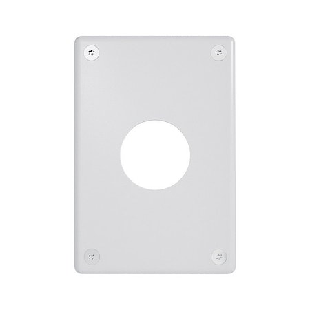 Legrand Wall Plate, 3.74" W, Steel, White WSP01N911PS