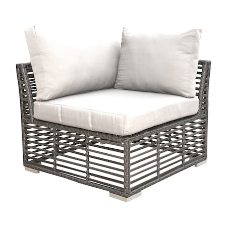 Panama Jack Outdoor Panama Jack Graphite Modular Corner Unit with Cushions PJO-1601-GRY-C