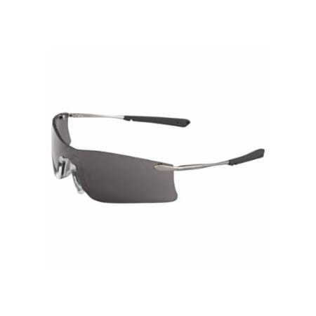 Mcr Safety Rubicon T4 Protective Eyewear, Gray Lens, Polycarbonate, Anti-Fog, Frame 135-T4112AF