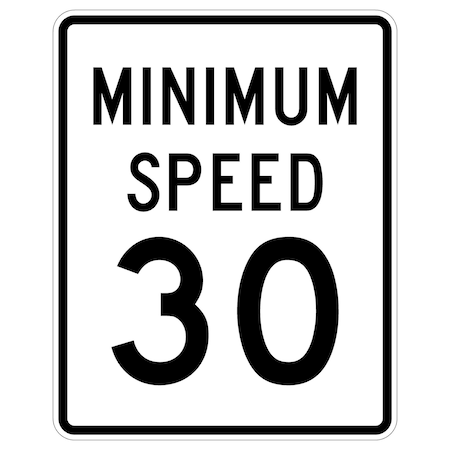 Sign Solutions Usa Traffic Sign, 36 in Width, Aluminum Sign, Vertical Rectangle DUS10HWT3648R2-4P30