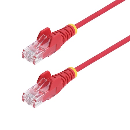 Startech.Com 30FT RED SLIM CAT6 ETHERNET CABLE, SNAGLESS, 100W POE, UTP, LSZH, 28AWG BARE COP N6PAT30RDS