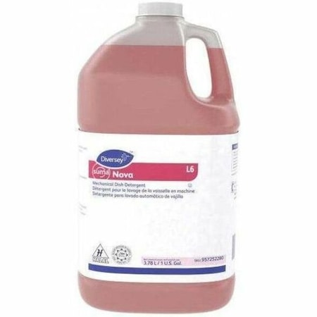 Diversey Dishwashing Detergent, 1 gal., Ammonia, PK4 957252280