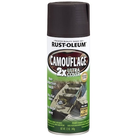Specialty 12 Oz. Rust-Oleum Earth Brown 2X Camouflage Spray Paint 279178