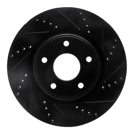 Dynamic Friction Co DFC Brake Rotor - Drilled and Slotted - Black 633-40112R