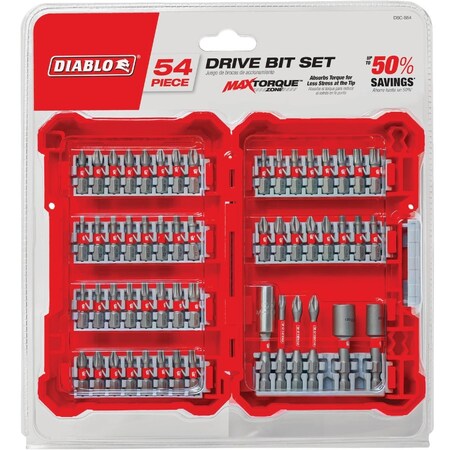 Diablo 54-Piece Impact Screwdriver Bit Set DSC-S54
