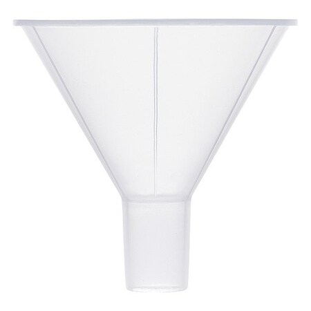 Zoro Select Lab Funnels, Polypropylene, Colorless, PK12 57221