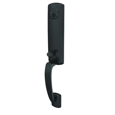 Schlage Residential Schlage Custom Custom 3/4 Trim Greenwich Dummy Exterior Handleset Only Matte Black Finish FCT92GRW622