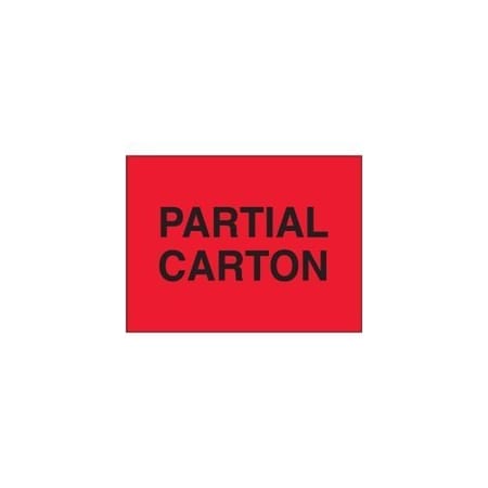 Bubblefast 3 x 5'' - ''Partial Carton'' Fluorescent Red Labels BFDL1760