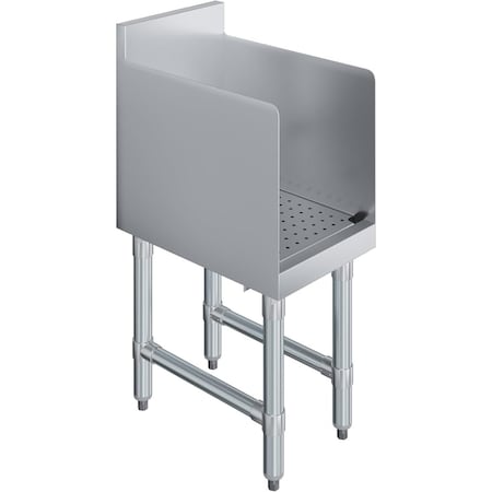 Amgood Recessed Underbar Drainboard - 18.5 in. x 12 in. x 30 in. AMG RUD-1812-Z
