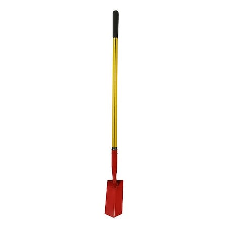 Nupla Clean-Out Shovel V-Type Blade, 14 ga Not Applicable Blade, Steel Blade, Standard Step, 48 in L 75.69-205