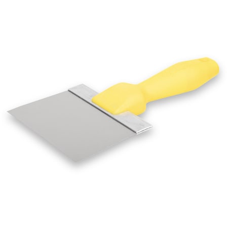 Wal-Board Tools Drywall Taping Knife, 6" Stainless Steel Blade, Yellow Plastic Handle 021-036