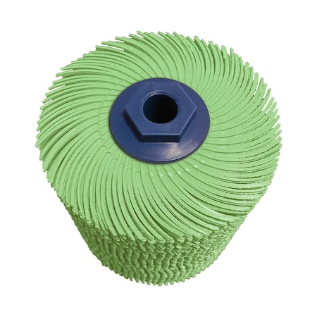 Dedeco SUNBURST 4" x 4" TC LT GREEN 1 MICRON 5/8"-11 2398