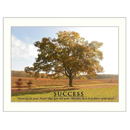 Homeroots Success 2 White Framed Print Wall Art 415557