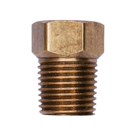 Auveco Brass Threaded Sleeve Double Compression Male Connector 1/8in Tube Size 1/8in Npt Threads, 5PK 198
