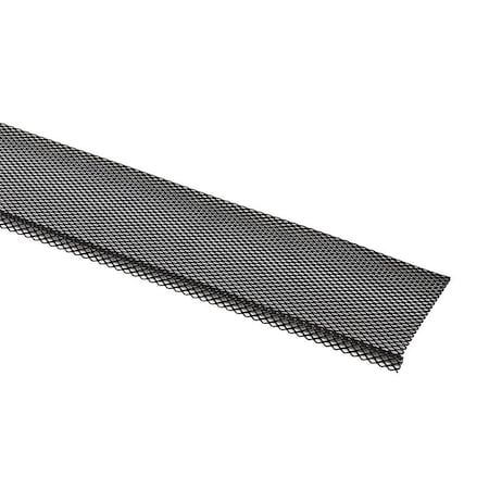 Amerimax Home Products Lock-On Gutter Guard, 4 ft L, 5 in W, Steel, Black, Galvanized GG5KKDI