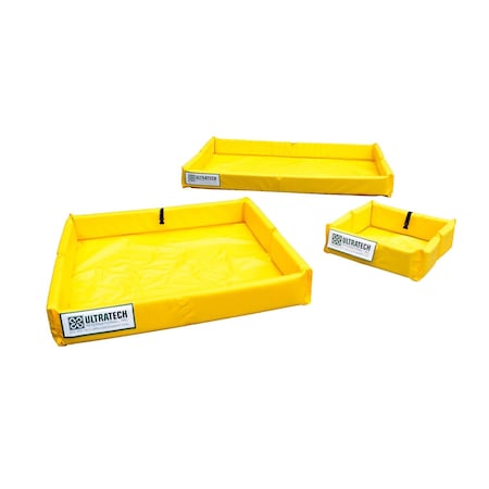 Ultratech Spill Tray, Yellow, Square, 75 gal 8846