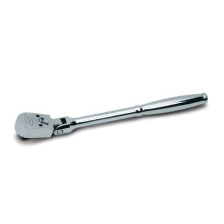 Williams Enclosed Flex Head Ratchet, 3/8 in Drive, 9-11/16 in OAL, Steel, Polished Chrome JHWB-52EHFB