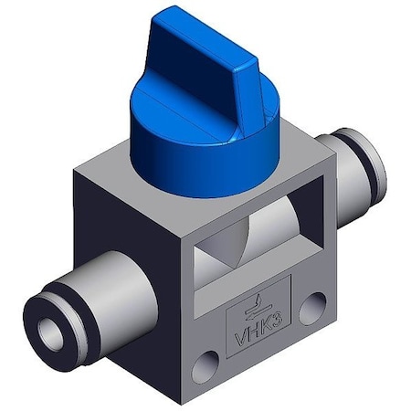 Smc Finger valve, VHK, 41 mm, 47 5/8 mm VHK3A-04F-04F