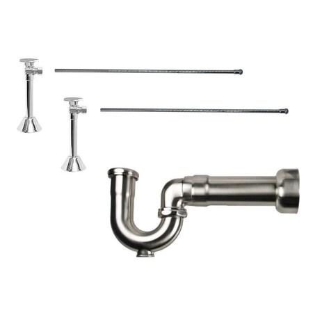 Mountain Plumbing Lav. Kit Brass 1/4 Turn Ball Valve MT316-NL Angle Sweat in PVD Brushed Bronze MT316MASS-NL/PVDBB