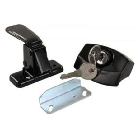 Jr Products LOCKING CAMPER DOOR LATCH, SILVER 10805