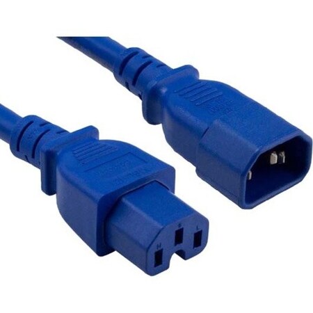 Enet C14 To C15 2Ft Blue Pwr Extension Cord C14C15-BL-2F-ENC