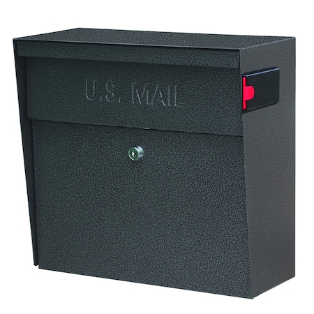 Mail Boss Metro Locking Wall-Mount Mailbox, Galaxy, 14/16-Gauge Steel 805943