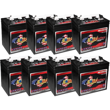 Us Battery 6V 208Ah Deep Cycle Flooded Battery Group GC2, 8PK US 1800 XC2